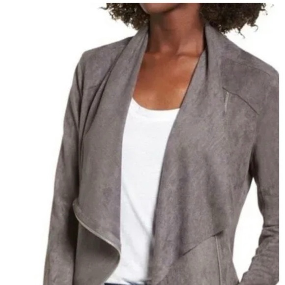 Blank NYC Faux Suede Drape Front Jacket  Size XS - Picture 5 of 14